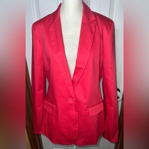 Liz Claiborne Blazer Jacket Dress Jacket Coral Pink M Size 10